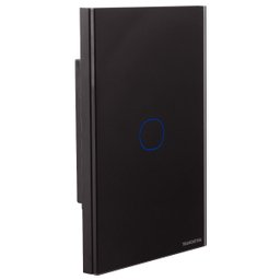 Interruptor Touch Wi-Fi Smart Tramontina Preto com 1 Canal - 2 Interruptor Touch Wi-Fi Smart Tramontina Preto com 1 Canal - 2
