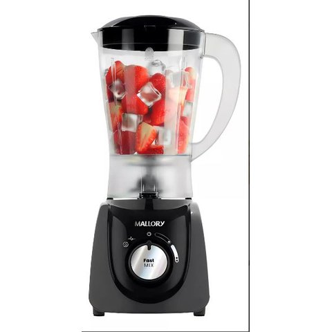 Liquidificador Mallory Fast Mix 600w 2 Vel 127v Preto