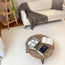 Ver imagem 2 de Tapete Sala Quarto Grande 2,50 X 3,00m Chevron Rústico Cru Artesanal 100% Algodão Antiderrapante