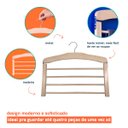 Ver imagem 3 de CABIDE DE CALÇA DE MADEIRA PARA 4PCS - OIKOS