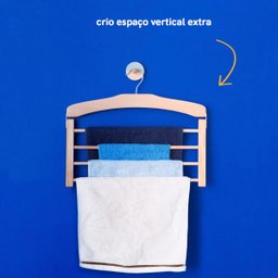 CABIDE DE CALÇA DE MADEIRA PARA 4PCS - OIKOS - 4