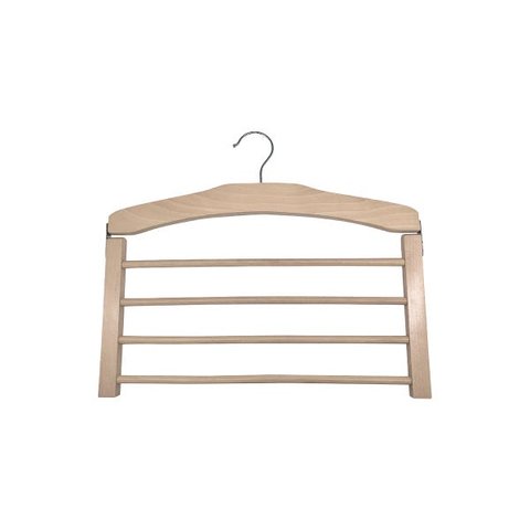 CABIDE DE CALÇA DE MADEIRA PARA 4PCS - OIKOS