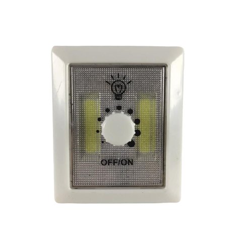 Luminária Quadrada 2 Led Sobrepor Liga/desliga Dimmer