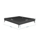 Ver imagem 2 de Base Bi Partida Slim Casal em Linho sem Cabeceira Skybox Cor Preto