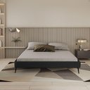 Ver imagem 4 de Base Bi Partida Slim Casal em Linho sem Cabeceira Skybox Cor Preto