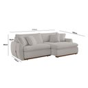 Ver imagem 2 de Sofá Cama Retrátil e Reclinável Inova 210 Cm Braço 15 Cm Meu Sofá Online