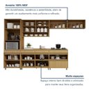 Ver imagem 7 de Cozinha Completa Modulada 6 Peças 11 Portas 5 Gavetas 100% MDF Simone Mendes Marrom