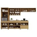 Ver imagem 5 de Cozinha Completa Modulada 6 Peças 11 Portas 5 Gavetas 100% MDF Simone Mendes Marrom
