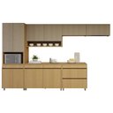 Ver imagem 4 de Cozinha Completa Modulada 6 Peças 11 Portas 5 Gavetas 100% MDF Simone Mendes Marrom