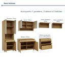Ver imagem 6 de Cozinha Completa Modulada 6 Peças 11 Portas 5 Gavetas 100% MDF Simone Mendes Marrom