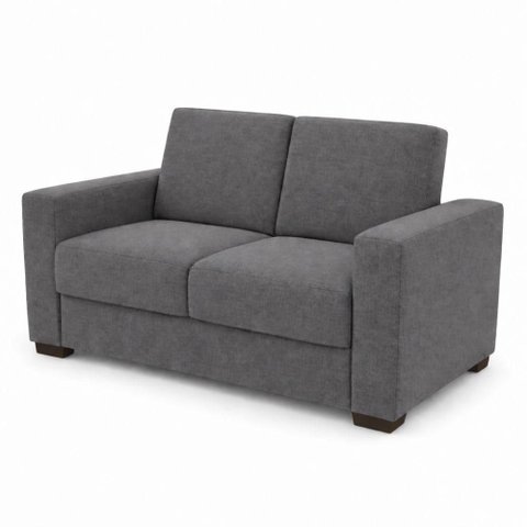 Sofá Namoradeira 3 Lugares 200cm Cinza Chumbo Linho Online Confort