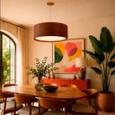 Ver imagem 2 de Lustre Pendente Madeira Redondo 60cm Mel