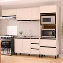 Ver imagem 1 de Cozinha Completa Koya 8 Portas 4 Gavetas 40250029 Creme - Politorno