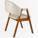 Ver imagem 3 de Poltrona para Sala Denver Cor Mel Estofado Corano Creme