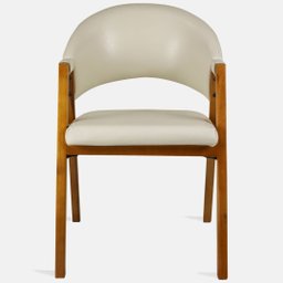 Poltrona para Sala Denver Cor Mel Estofado Corano Creme - 5