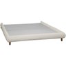 Base Cama Box Queen Size 173cm Orgânica Napoli Bouclê Bege Claro - 1