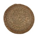 Ver imagem 6 de Kit com 4 Peças Jogo Americano Redondo Natural Palha Bambu Sousplat Sobre Prato Mesa Cozinha