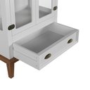 Ver imagem 3 de Mini Cristaleira de Madeira Maciça 2 portas - BRANCO
