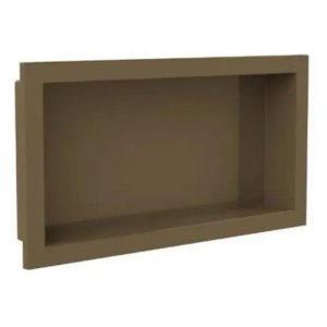 Nicho Para Banheiro E Cozinha Parede Embutir 30x60cm Bronze