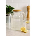 Ver imagem 3 de Jarra de Vidro com Tampa de Bambu 1700ml Vitalis - Transparente