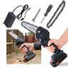 Mini Motoserra Eletrica Portatil De Mao 600W Corta Rapido 24v Galhos Madeira Jardim Bambu Lenha - 1