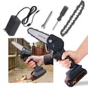 Ver imagem 1 de Mini Motoserra Eletrica Portatil De Mao 600W Corta Rapido 24v Galhos Madeira Jardim Bambu Lenha