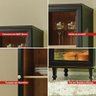 Cristaleira Estante Para Livros Ditália 1 Porta Vidro E-963 Cor:Preto - 11