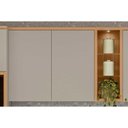 Ver imagem 6 de Armário de Cozinha Modulado Allure C/ 2 Portas e 3 Nichos 120cm Jequitiba/gris Fosco - Linea Brasil
