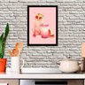 Quadro Decorativo Ilustração Sucos Naturais Rosa - 1