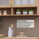 Ver mais imagens de Cozinha Completa de Canto 100 Mdf 7 Peças com Tampo e Espaço Forno e Micro-ondas 378cm Duna Luciane