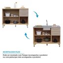 Ver imagem 5 de Cozinha Completa de Canto 100 Mdf 7 Peças com Tampo e Espaço Forno e Micro-ondas 378cm Duna Luciane