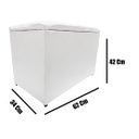 Ver imagem 7 de Puff Baú Banqueta Retangular Organizar e Decorar Suede 60cm Branco