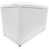Puff Baú Banqueta Retangular Organizar e Decorar Suede 60cm Branco - 4