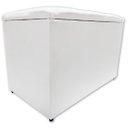 Ver imagem 4 de Puff Baú Banqueta Retangular Organizar e Decorar Suede 60cm Branco