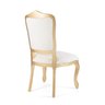 Conjunto 6 Cadeiras Luis Xv Cor Dourado e Tecido Branco Klimt 09 - 4
