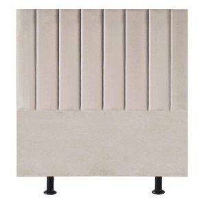 Cabeceira de Cama Solteiro Box 100 Cm Maisa Suede:bege