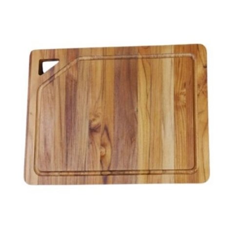 Conjunto Tábua Corte Churrasco Petisqueira Madeira Teca e Faqueiro Soho Decoração