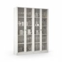 Ver imagem 2 de Cristaleira 4 Portas de Vidro e 8 Prateleiras Catarina Espesso Móveis