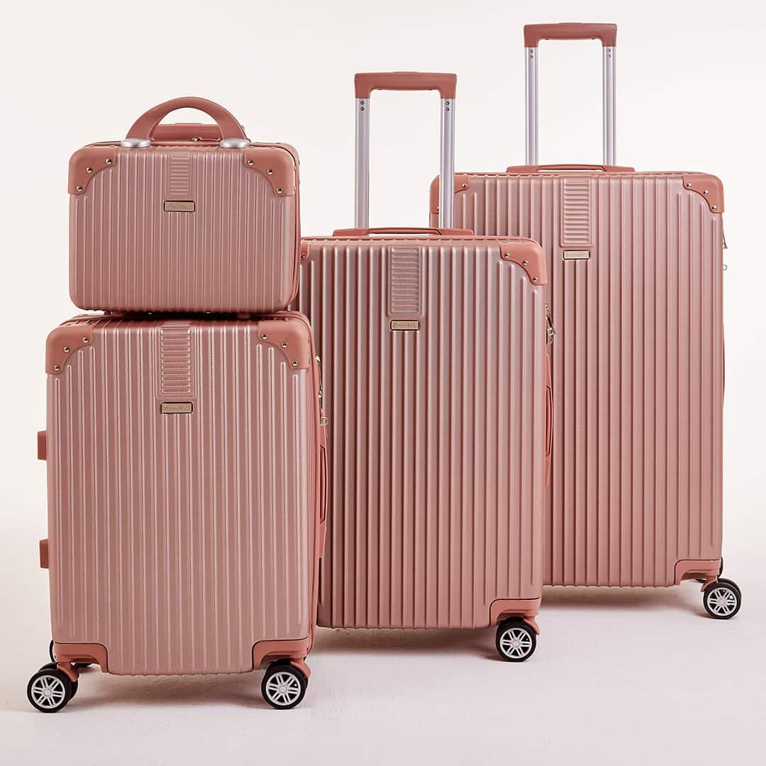Kit De Malas De Viagem 3 Pe as E Frasqueira Italia Maloa Rose Kit De Malas De Viagem 3 Pe as E Frasqueira Italia Maloa Rose