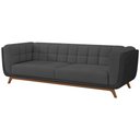 Ver imagem 7 de Sofá 2 Lugares 180cm Coin Courino Preto | Veludo Cinza - Sallar Home