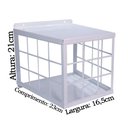 Ver imagem 2 de Gaiola de Proteção Grade Quadrada Segurança Câmera Cftv Branca