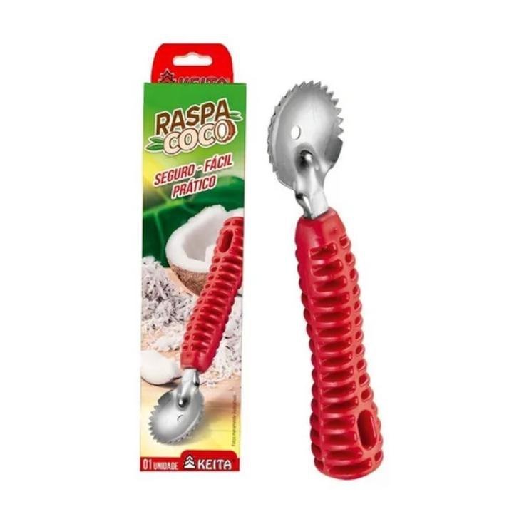 Kit Raspa E Fura Coco Raspador Furador Prático Seguro Keita - 4