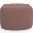 Ver imagem 3 de Kit 2 Puffs Decorativos Orgânico para Living Quarto 70cm Doha W01 Suede Rosê - Lyam Decor
