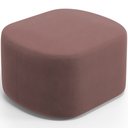 Ver imagem 7 de Kit 2 Puffs Decorativos Orgânico para Living Quarto 70cm Doha W01 Suede Rosê - Lyam Decor