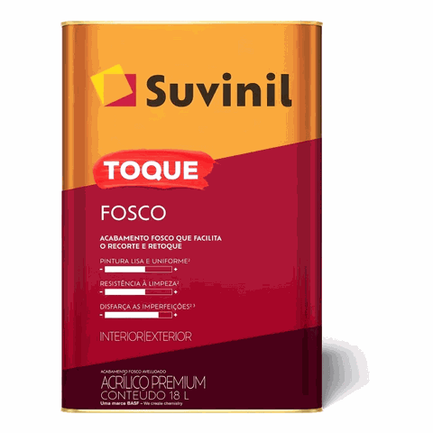 Tinta Acrílica Toque Fosco 18 L Suvinil Suvinil Toque Fosco Premium(ant.classica)18l Bco