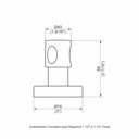 Ver imagem 2 de Acabamento Registro Base Docol 1.1/4' e 1.1/2' (grande) - Onda Perflex