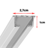 Trilho Alumínio Suíço Simples Cortina Branco Deslizante 4m - 2