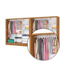 Ver imagem 6 de Closet Casal Duplo Dubai 06 Portas 06 Gavetas com Espelhos Premium Carioca Móveis