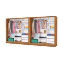 Ver imagem 4 de Closet Casal Duplo Dubai 06 Portas 06 Gavetas com Espelhos Premium Carioca Móveis