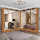 Ver imagem 1 de Closet Casal Duplo Dubai 06 Portas 06 Gavetas com Espelhos Premium Carioca Móveis